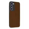 Lopard Samsung Galaxy S23 Plus Kılıf Loop Deri Silikon - Kahverengi