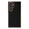 Lopard Samsung Galaxy S23 Ultra Kılıf Volet Silikon - Siyah