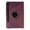 Lopard Samsung Galaxy T870 Tab S7 11 Kılıf 360 Tablet Deri Kılıf - Mürdüm