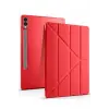 Lopard Samsung Galaxy X510 Tab S9 Fe 11 Kılıf Kalemlikli Mars Tablet Kılıfı - Kırmızı