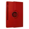 Lopard Samsung Galaxy X610 Tab S9 Fe Plus 12.4 Kılıf 360 Tablet Deri Kılıf - Kırmızı