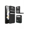 Lopard Samsung Galaxy Z Flip 4 Kılıf Belt Flip Kapak - Siyah