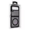 Lopard Samsung Galaxy Z Flip 4 Kılıf Blur Fold Magsafe Kapak - Mat Siyah