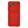 Lopard Xiaomi Mi 11 Lite Kılıf Kelvin Kartvizitli Silikon - Kırmızı