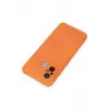 Lopard Xiaomi Redmi 12c Kılıf Nano İçi Kadife Silikon - Turuncu