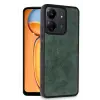 Lopard Xiaomi Redmi 13c Kılıf Aras Deri Kapak - Koyu Yeşil