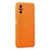 Lopard Xiaomi Redmi Note 10 Kılıf Nano İçi Kadife Silikon - Turuncu