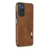 Lopard Xiaomi Redmi Note 11 Kılıf Loop Deri Silikon - Kahverengi