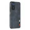 Lopard Xiaomi Redmi Note 11 Kılıf Loop Deri Silikon - Lacivert
