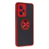 Lopard Xiaomi Redmi Note 12 5g Kılıf Montreal Yüzüklü Silikon Kapak - Kırmızı