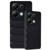 Lopard Xiaomi Redmi Note 13 Pro 4g Kılıf Bibercas Silikon Kapak - Siyah