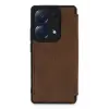 Lopard Xiaomi Redmi Note 13 Pro 4g Kılıf Flip Cover - Taba