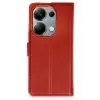 Lopard Xiaomi Redmi Note 13 Pro 4g Kılıf Trend S Plus Kapaklı Kılıf - Kırmızı