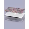 Macbook Air (M2-M3) Kılıf 13.6 inç A2681-A3113 2022/2024 Şeffaf Kapak Tam Koruma Macos-08 Renkli Paisley