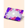 Macbook Air (M2-M3) Kılıf 15 inç A3114-A2941 2023/2024 Şeffaf Sert Kapak Koruma Macos-20 Pembe, Mor, Turuncu