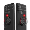 One Plus Nord N10 5G Kılıf Lopard Kamera Korumalı Yüzüklü Standlı Koruyucu Orjinal Kalite Ravel