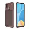 Oppo A15 Kılıf Lopard Kamera Korumalı Karbon Desenli Negro Kapak Orijinal Yüzey Kılıf