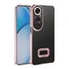Oppo A60 Kamera Lens Korumalı Şeffaf Renkli Logo Gösteren Omega Kapak