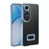 Oppo A60 Kamera Lens Korumalı Şeffaf Renkli Logo Gösteren Omega Kapak