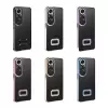 Oppo A60 Kamera Lens Korumalı Şeffaf Renkli Logo Gösteren Omega Kapak