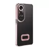Oppo A60 Kamera Lens Korumalı Şeffaf Renkli Logo Gösteren Omega Kapak