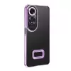 Oppo A60 Kamera Lens Korumalı Şeffaf Renkli Logo Gösteren Omega Kapak