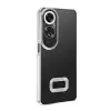 Oppo A60 Kamera Lens Korumalı Şeffaf Renkli Logo Gösteren Omega Kapak