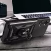 Oppo A60 Kılıf Magnetik Standlı Kamera Korumalı Lopard Sürgülü Kamera Korumalı Yüzüklü Tasarım Armor Vega