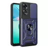 Oppo A60 Kılıf Magnetik Standlı Kamera Korumalı Lopard Sürgülü Kamera Korumalı Yüzüklü Tasarım Armor Vega