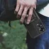 Oppo A60 Kılıf Magnetik Standlı Kamera Korumalı Lopard Sürgülü Kamera Korumalı Yüzüklü Tasarım Armor Vega