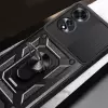 Oppo A60 Kılıf Magnetik Standlı Kamera Korumalı Lopard Sürgülü Kamera Korumalı Yüzüklü Tasarım Armor Vega