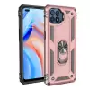 Oppo Reno 4 Lite Kılıf Lopard Kamera Korumalı Sürgülü Yüzüklü Orjinal Tasarım Armor Vega