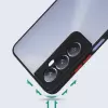 Realme C65 4G Kılıf Renkli Tuşlu Mat Parmak Izi Yapmaz Kamera Korumalı Sert Silikon Kapak Hux