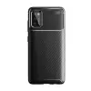Samsung Galaxy A02S Kılıf Lopard Kamera Korumalı Karbon Desenli Negro Kapak Orijinal Yüzey Kılıf