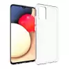 Samsung Galaxy A02S Kılıf Lopard Kamera Korumalı Renksiz Şeffaf Esnek Silikon Kapak Süper