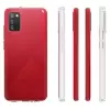 Samsung Galaxy A02S Kılıf Lopard Kamera Korumalı Renksiz Şeffaf Esnek Silikon Kapak Süper