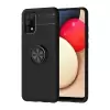 Samsung Galaxy A02S Kılıf Lopard Kamera Korumalı Yüzüklü Standlı Koruyucu Orjinal Kalite Ravel