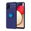 Samsung Galaxy A02S Kılıf Lopard Kamera Korumalı Yüzüklü Standlı Koruyucu Orjinal Kalite Ravel