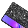 Samsung Galaxy A06 Kılıf Parlak Taşlı Tasarım Lopard Pırlanta Kapak