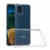 Samsung Galaxy A12 Coss Sert Darbe Emici Silikon Şeffaf Kamera Korumalı Arka Kapak