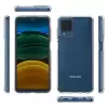 Samsung Galaxy A12 Coss Sert Darbe Emici Silikon Şeffaf Kamera Korumalı Arka Kapak