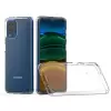 Samsung Galaxy A12 Coss Sert Darbe Emici Silikon Şeffaf Kamera Korumalı Arka Kapak