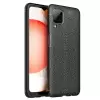 Samsung Galaxy A12 Kılıf Lopard Kamera Korumalı Deri Orjinal Görünümlü Kapak Niss
