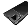 Samsung Galaxy A12 Kılıf Lopard Kamera Korumalı Karbon Desenli Negro Kapak Orijinal Yüzey Kılıf