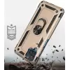 Samsung Galaxy A12 Kılıf Lopard Kamera Korumalı Sürgülü Yüzüklü Orjinal Tasarım Armor Vega