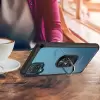 Samsung Galaxy A12 Kılıf Lopard Military Armor Köşe Korumalı Şeffaf Metal Yüzüklü Standlı Mola Zırhlı