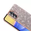 Samsung Galaxy A16 Kılıf Parlak Taşlı Tasarım Lopard Pırlanta Kapak