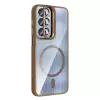 Samsung Galaxy A25 Kılıf Standlı Kamera Lens Koruma Hediyeli Magsafe Şarj Lopard Etro Kapak Koruyucu