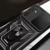 Samsung Galaxy A34 Kılıf Magnetik Standlı Kamera Korumalı  Sürgülü Kamera Korumalı Sürgülü Yüzüklü Tasarım Armor Vega