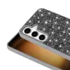 Samsung Galaxy A35 Kılıf Parlak Taşlı Tasarım Lopard Pırlanta Kapak